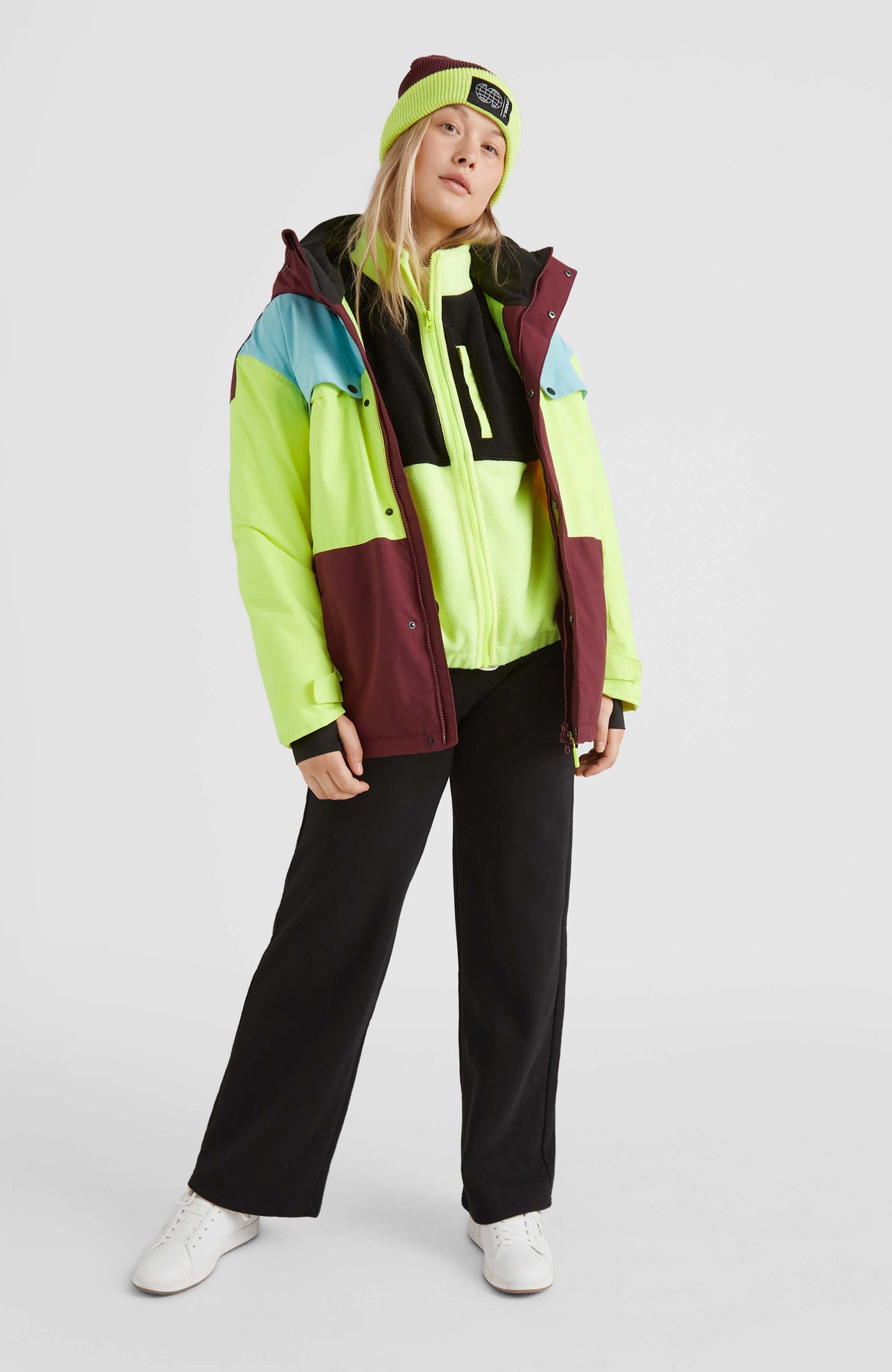 Tanzanite Snow Jacket | Windsor Wine Colour Block