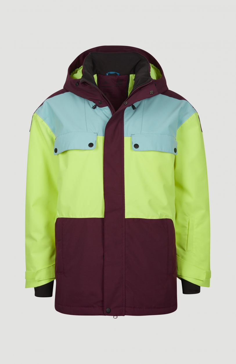 Tanzanite Snow Jacket | Windsor Wine Colour Block
