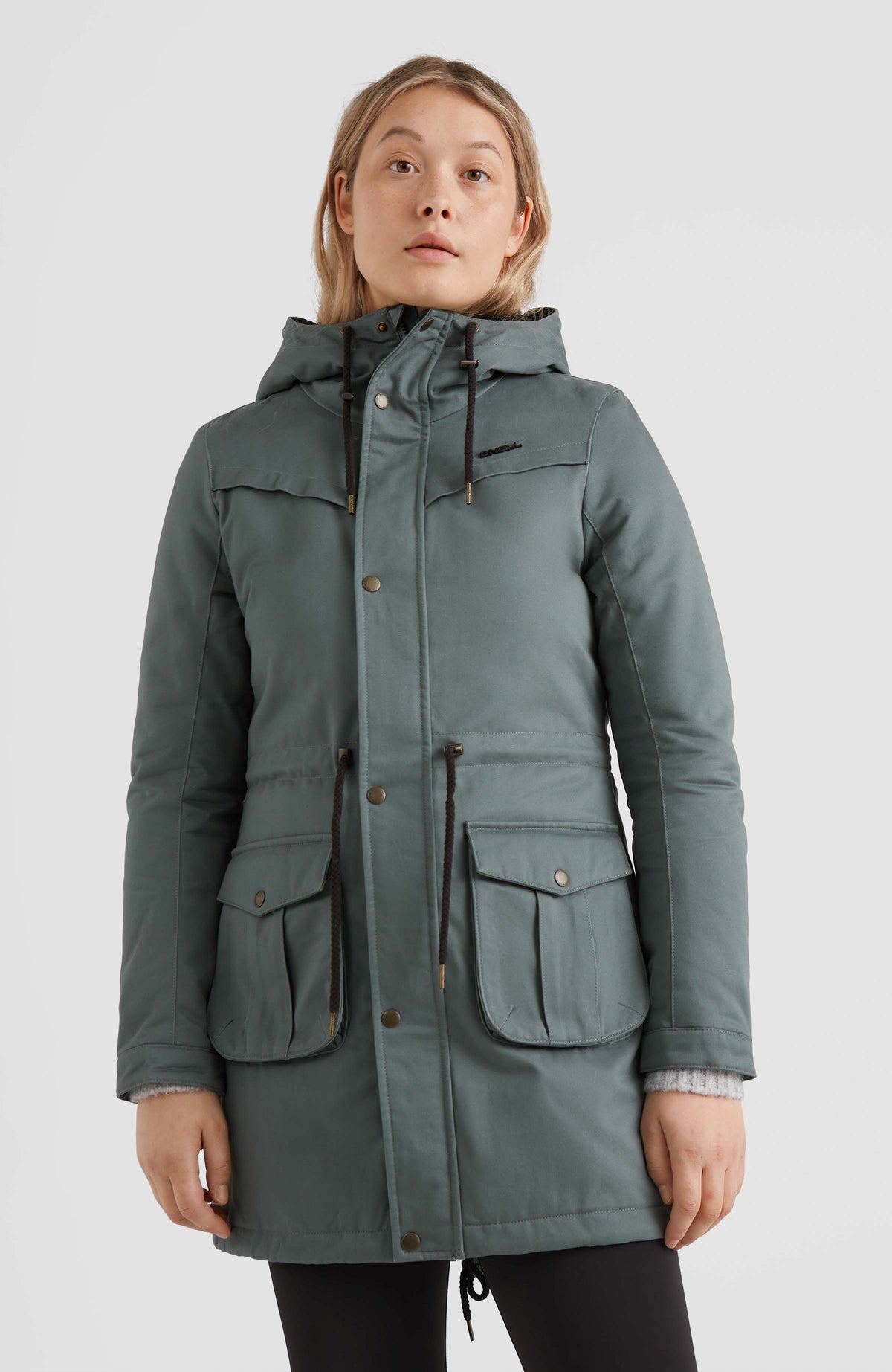 Cotton Journey Parka Jacket | Balsam Green