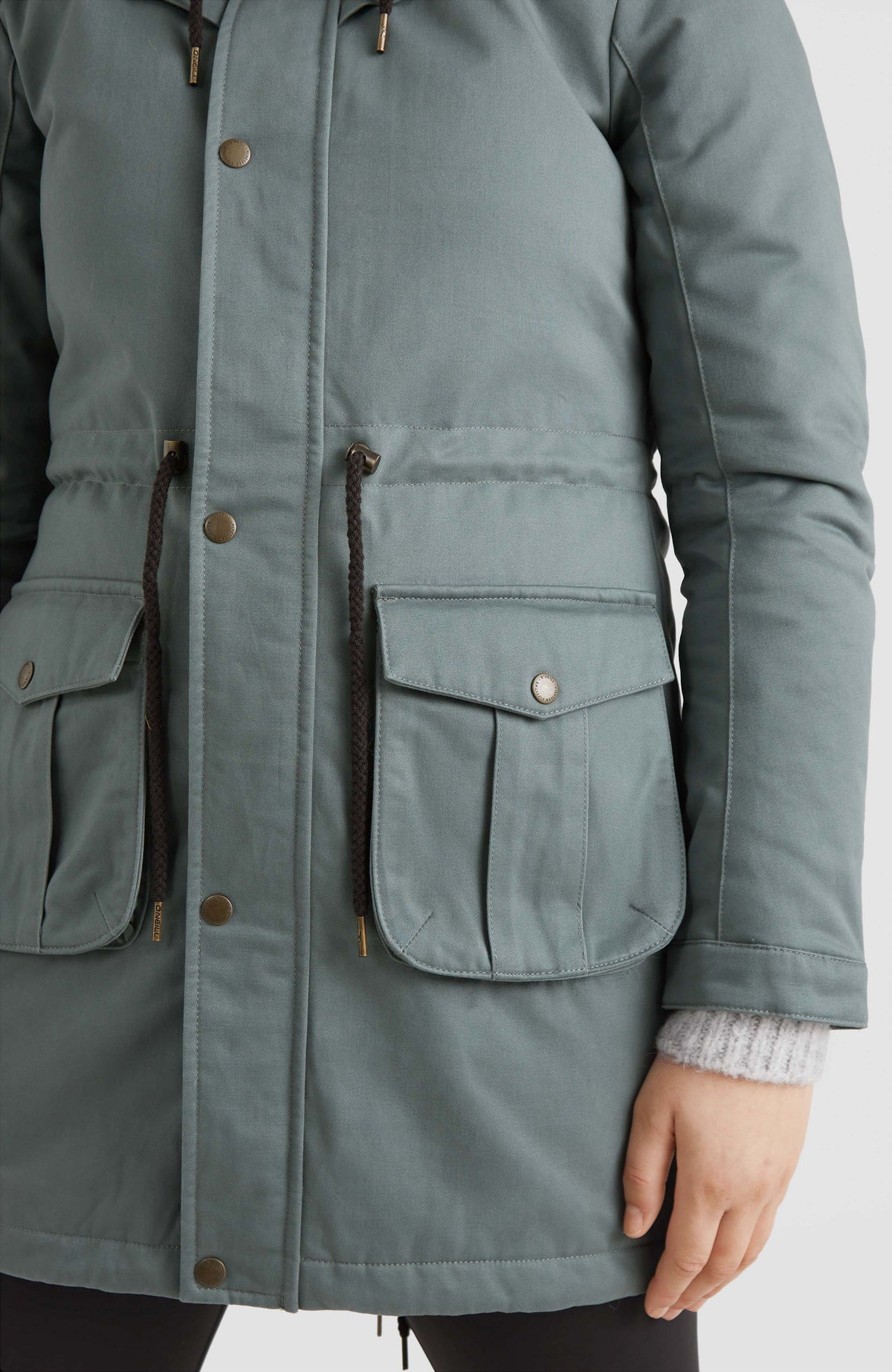 Cotton Journey Parka Jacket | Balsam Green