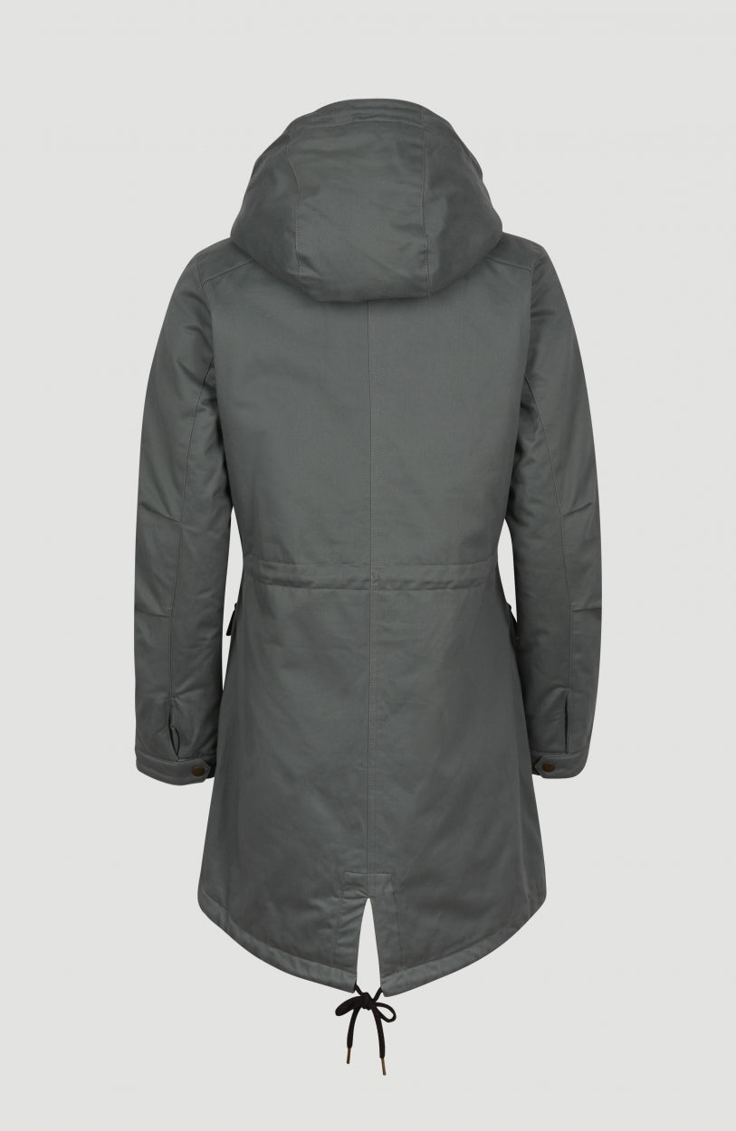 Cotton Journey Parka Jacket | Balsam Green