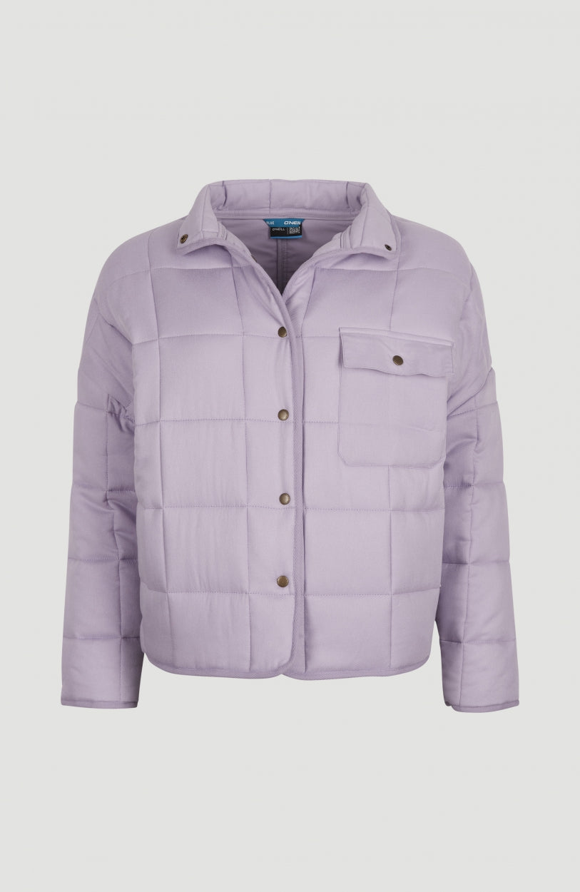 Ocean Quilted Jacket | Purple Rose
