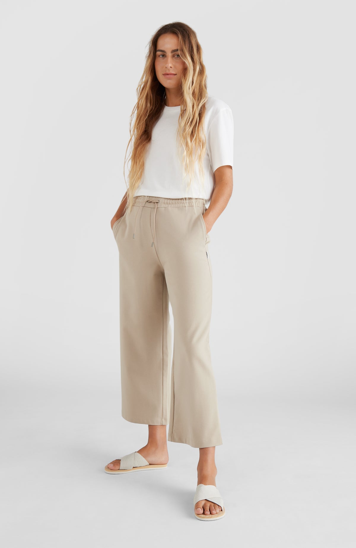 Culotte Wide Leg High-Waist Sweatpants | Crockery