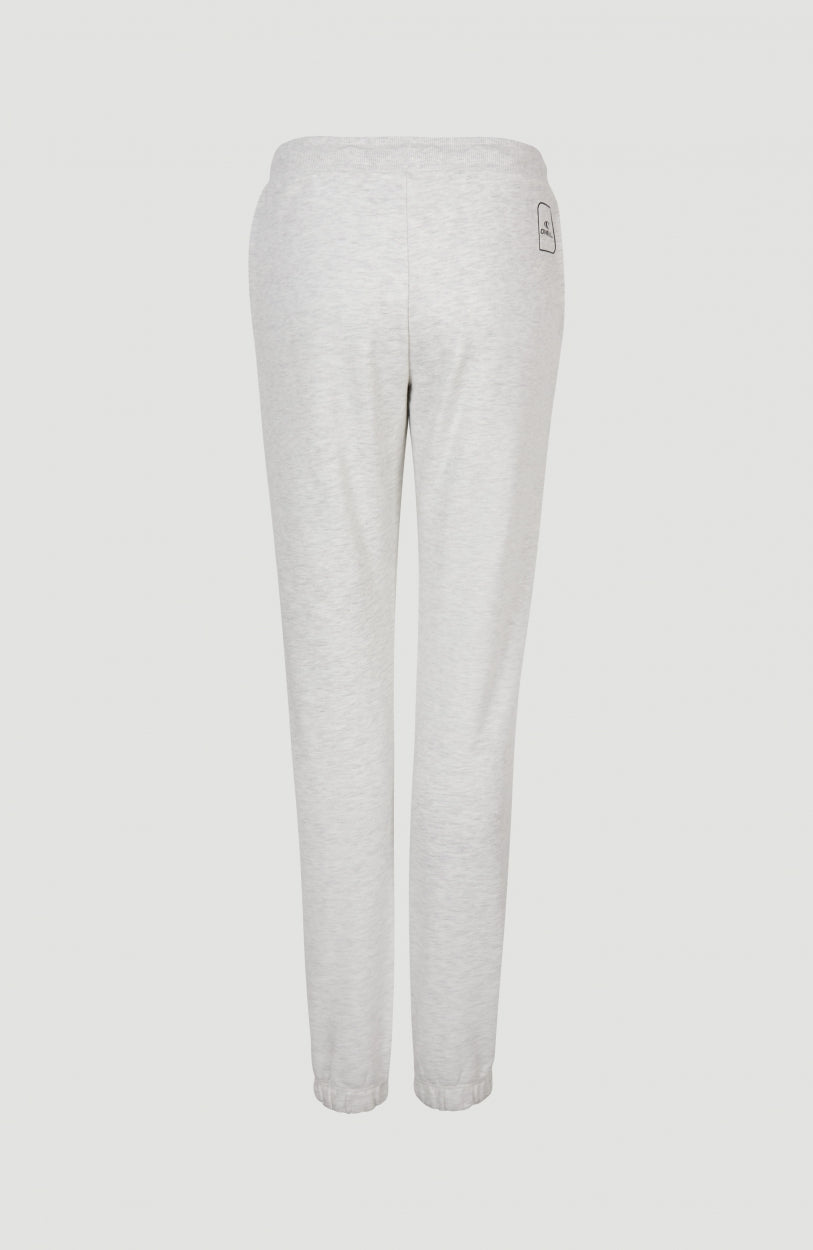 Cube Mid-Waist Sweatpants | White Melange