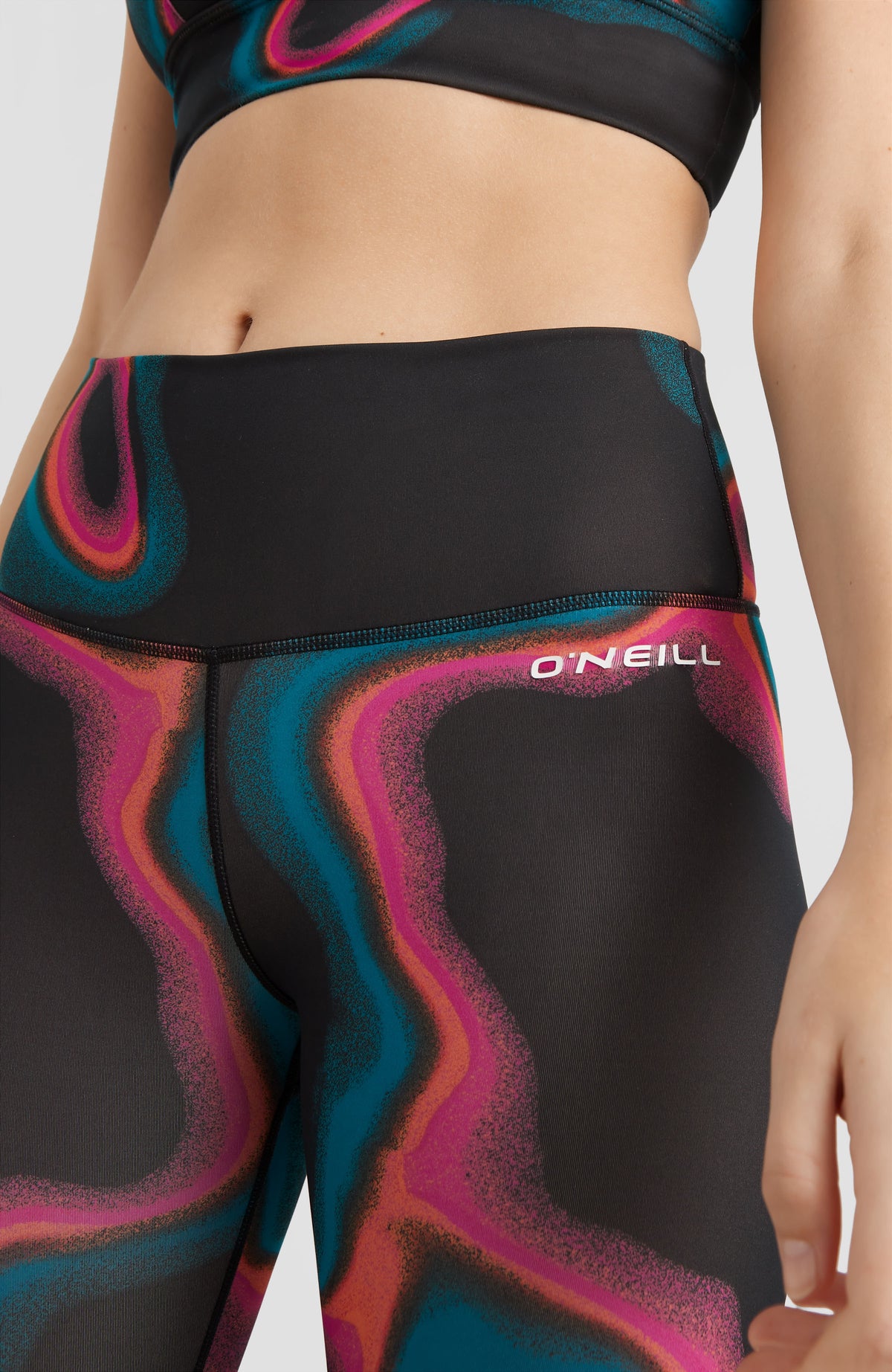 Multi High-Waist Legging | Black Heat Map