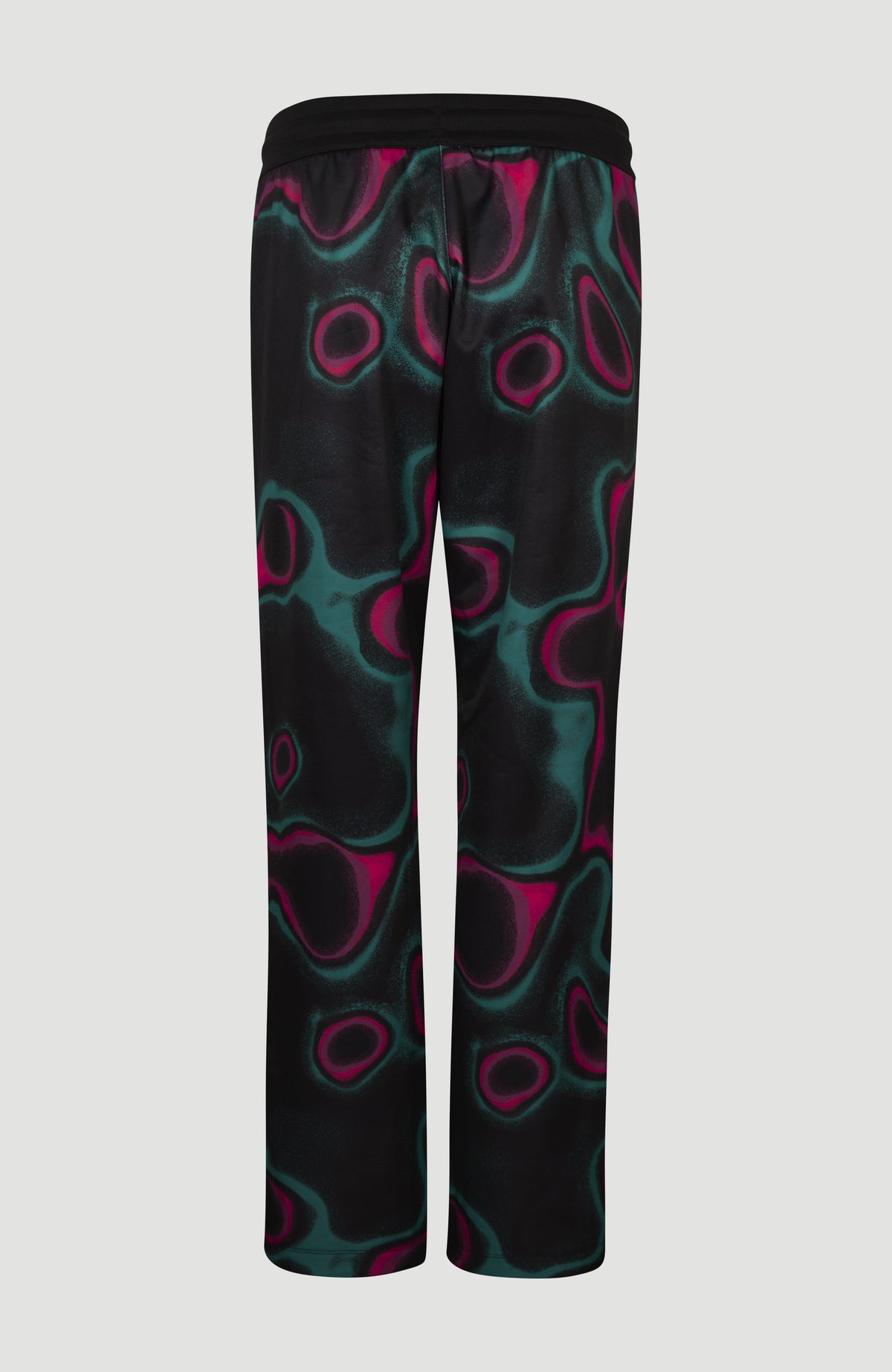 All Over Print Rutile Straight Leg Sweatpants | Black Heat Map