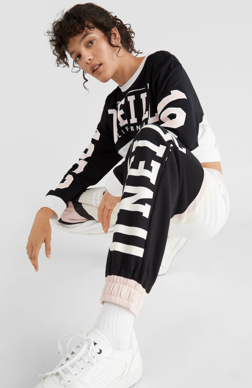 Collegiate Progressive Sweatpants | Black Out Colour Block