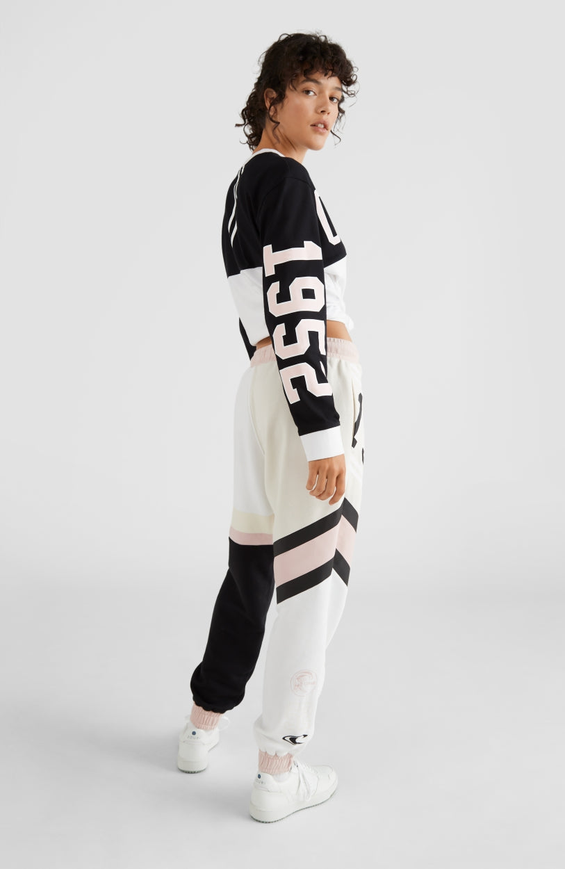 Collegiate Progressive Sweatpants | Black Out Colour Block