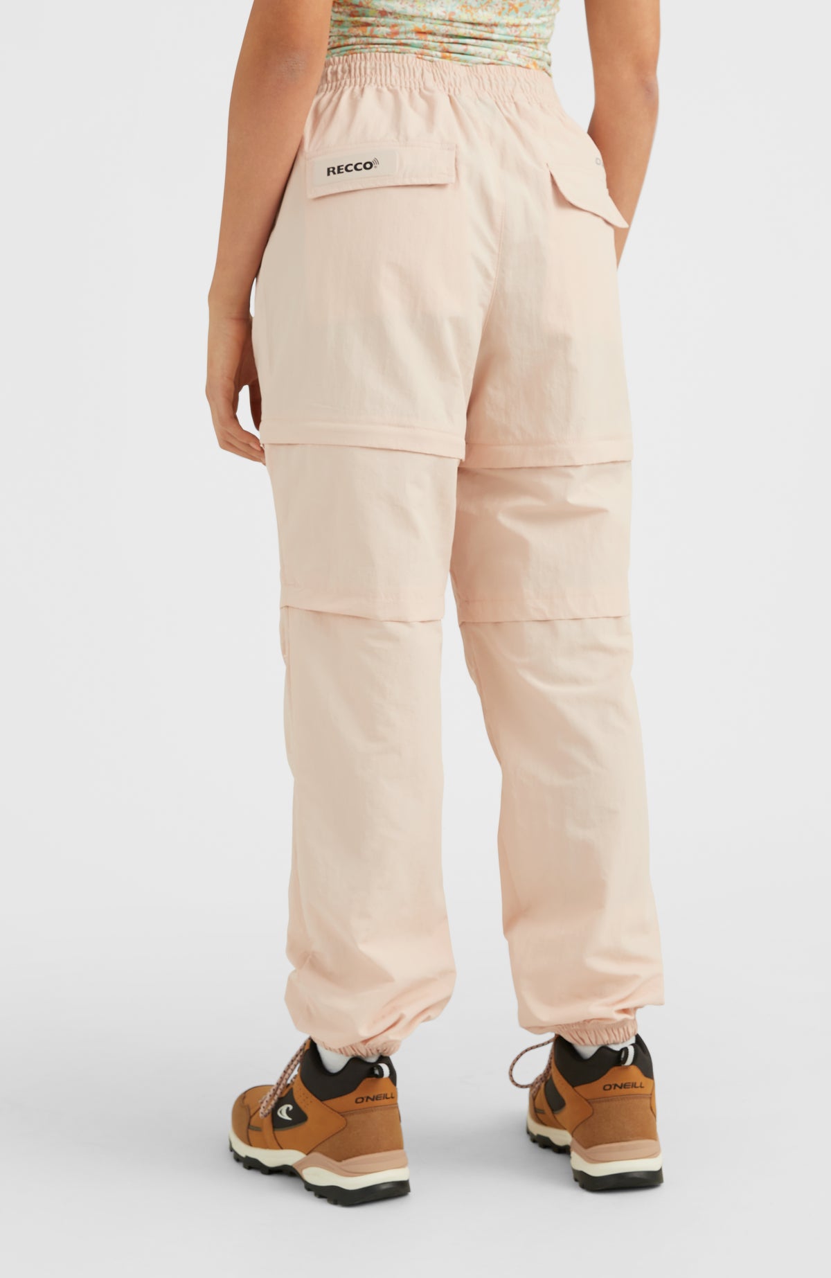 Tour Convertible High-Waist Zip Pants | Peach Whip