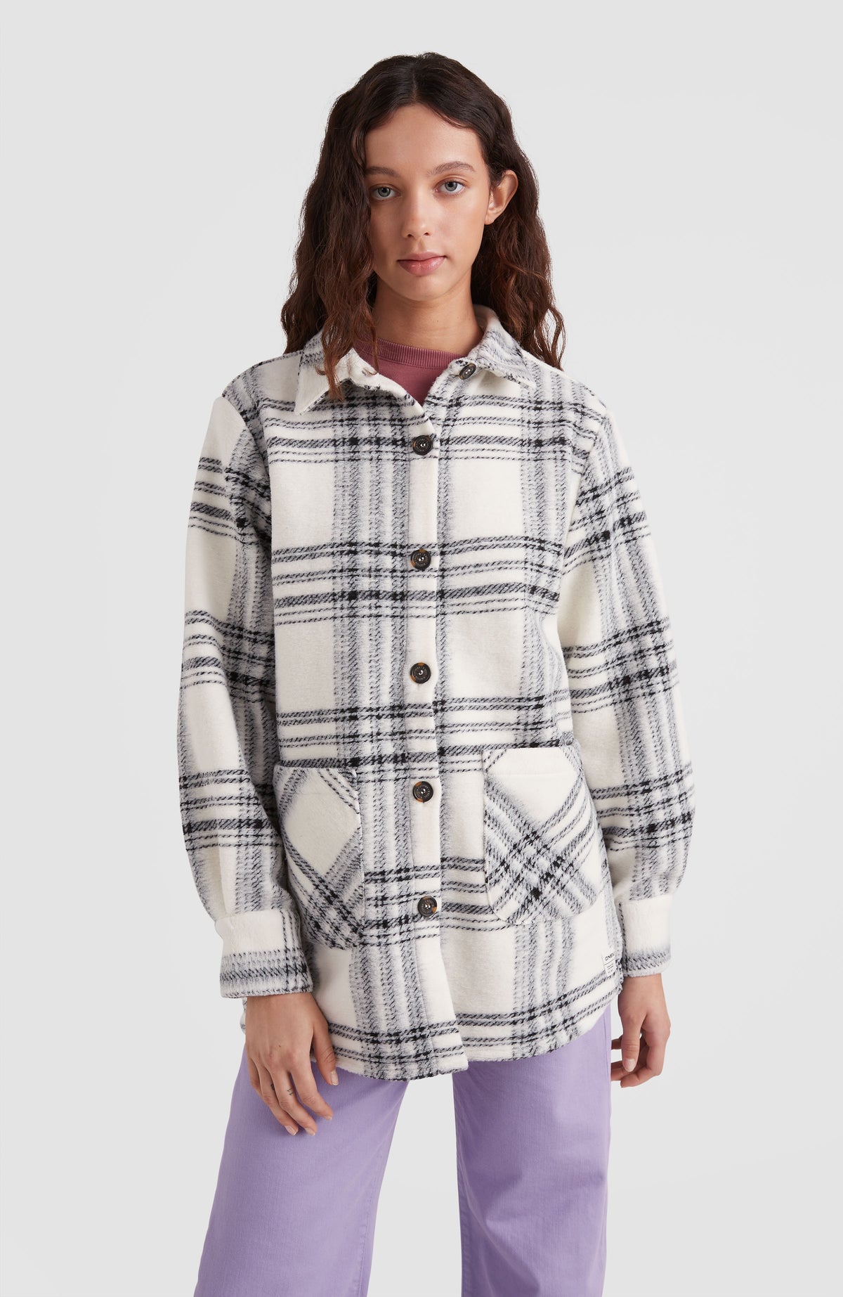 Checked Shirt | White Cosy Check