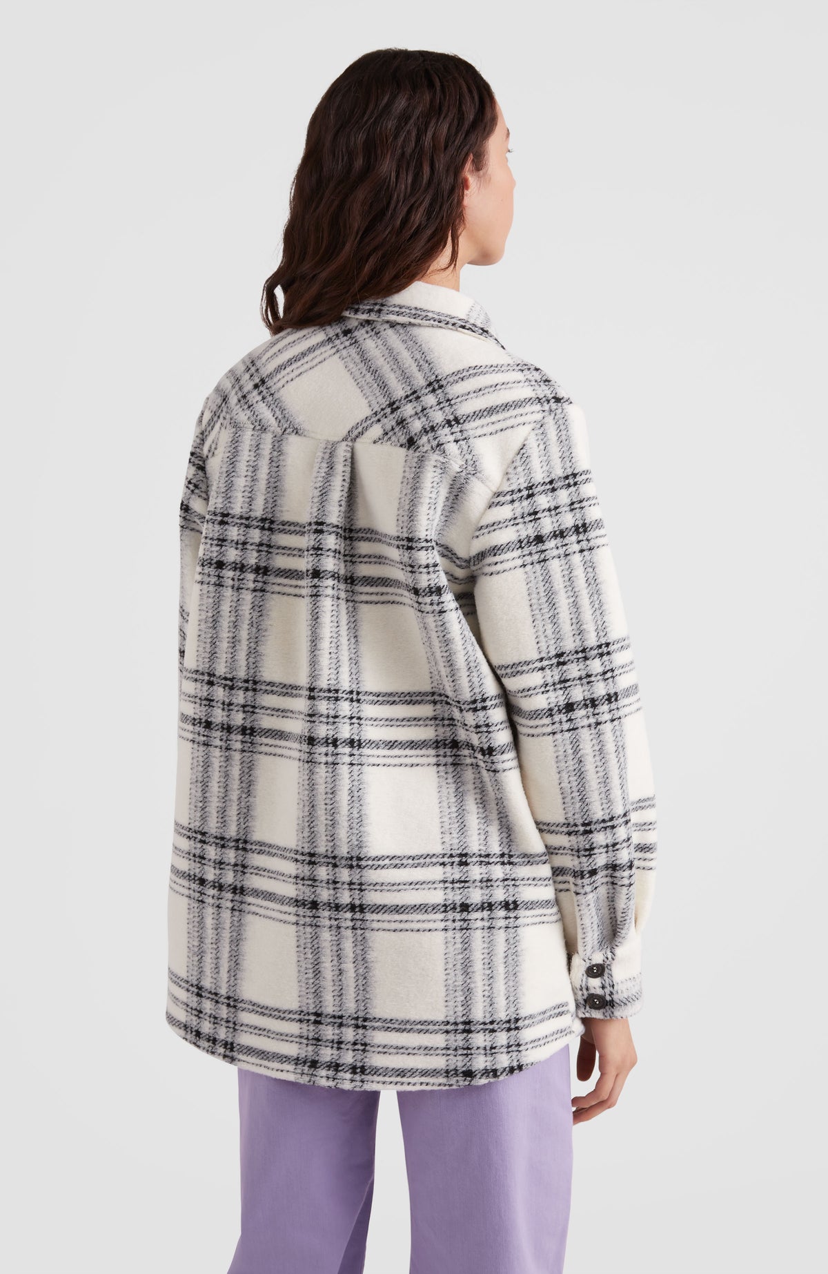 Checked Shirt | White Cosy Check
