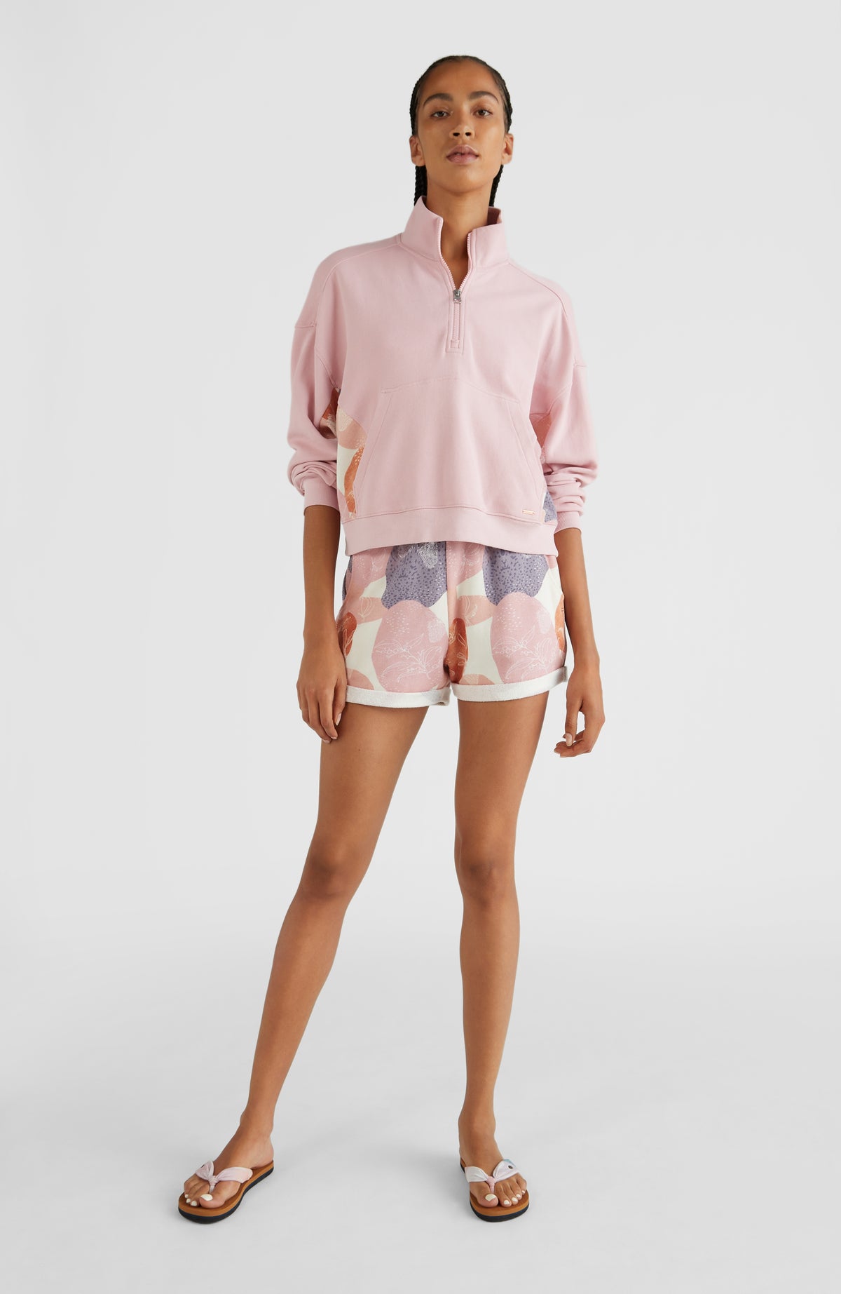 Blue Passion High-Waist Sweatshorts | Beige AO