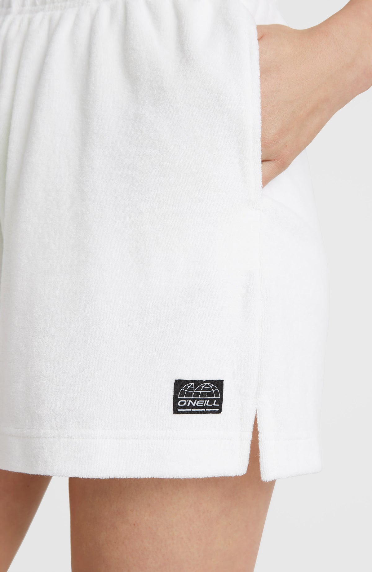 Brights Terry High-Waist Sweatshorts | Snow White