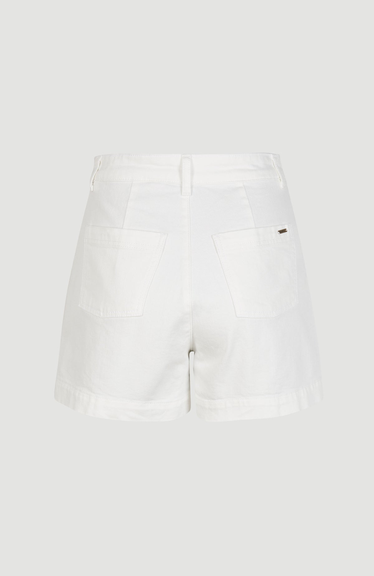 Dive High-Waist Twill Shorts | Snow White