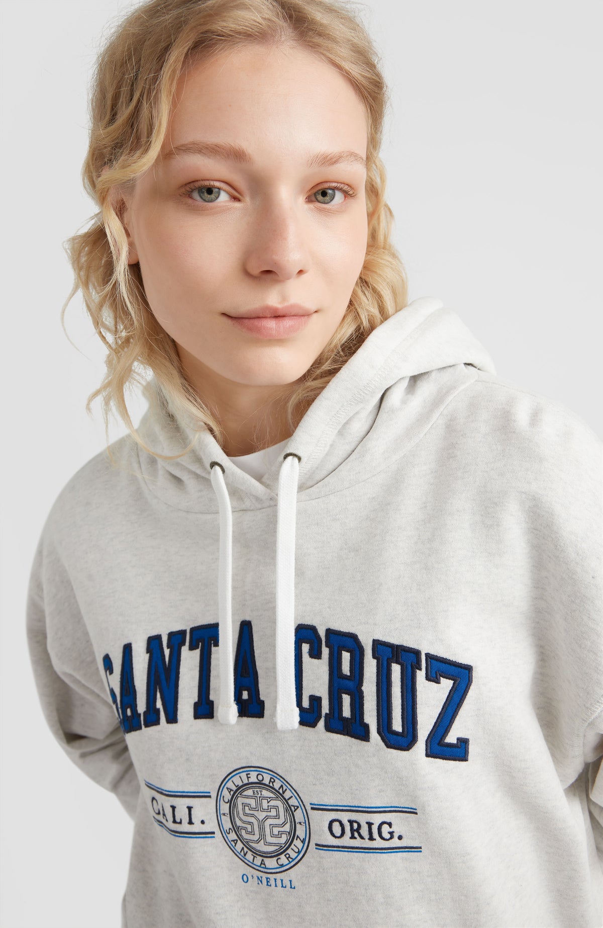 Surf State Hoodie | White Melange