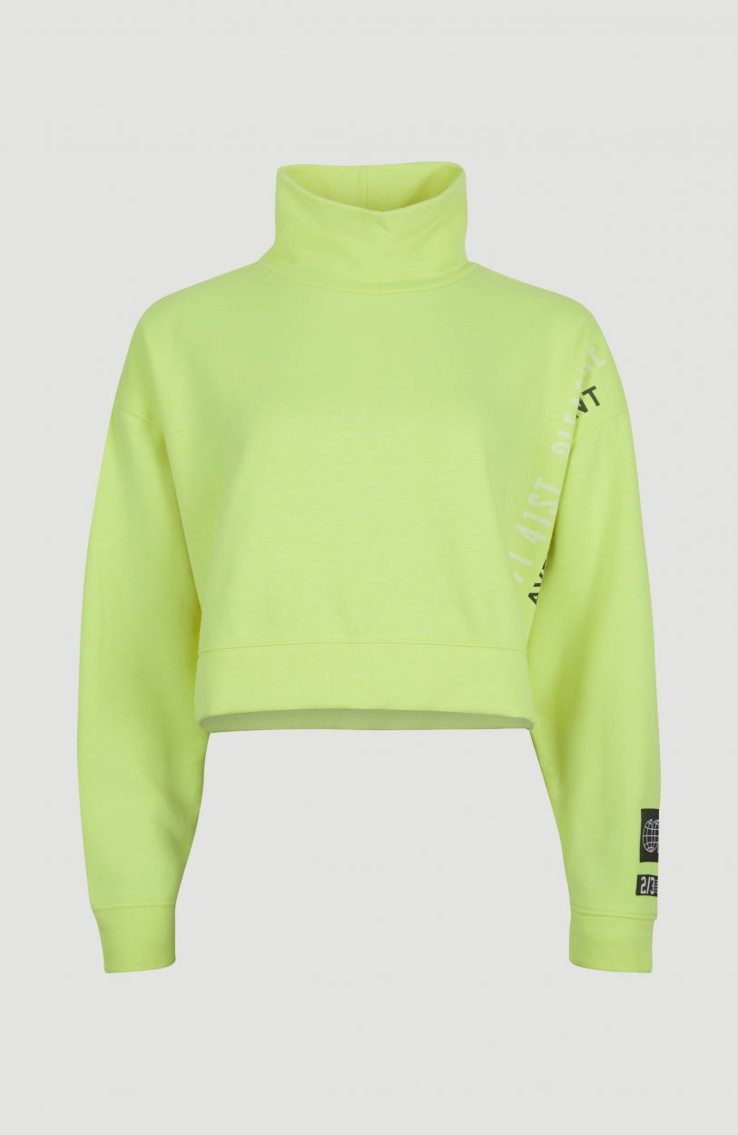 Progressive Mock Neck Sweatshirt | Pyranine Yellow