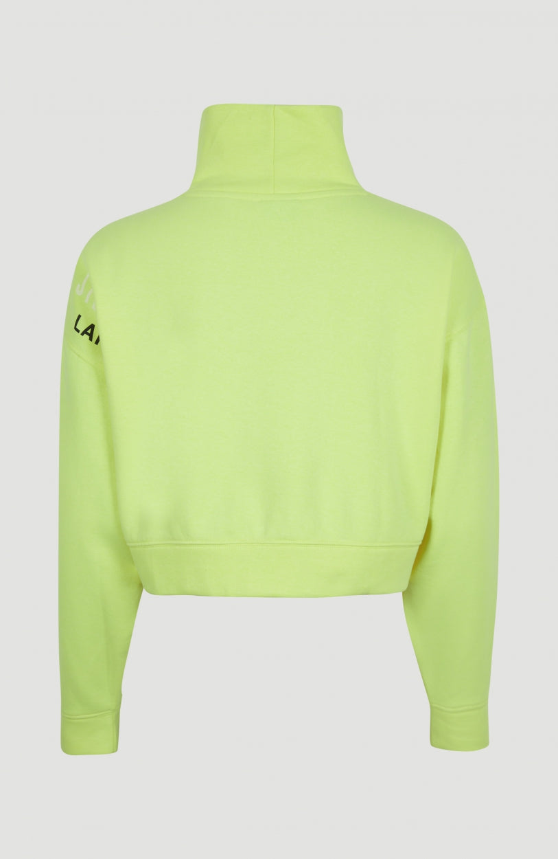 Progressive Mock Neck Sweatshirt | Pyranine Yellow