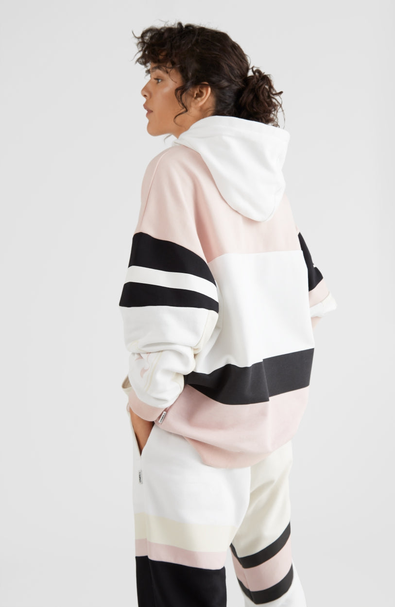 Collegiate Progressive Hoodie | Black Out Colour Block