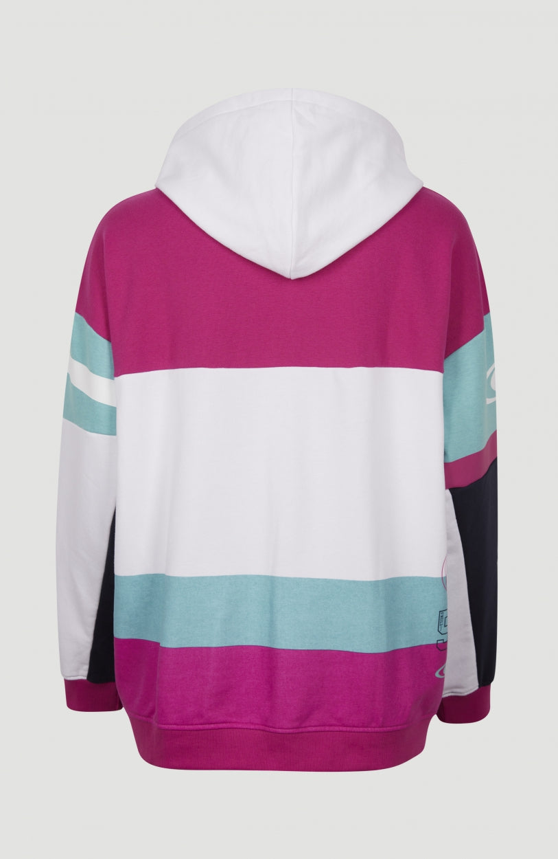 Collegiate Progressive Hoodie | Aqua Sea Colour Block