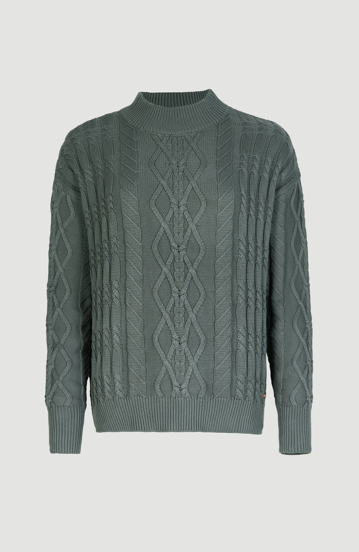 Cable Knit Pullover | Balsam Green