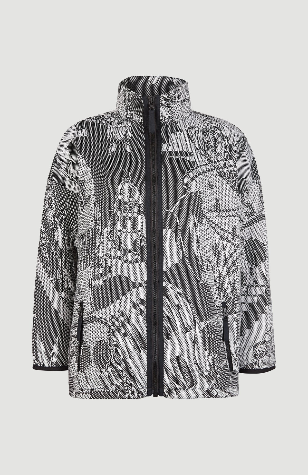 BYBORRE x O'Neill Knit Sweatshirt Jacket | Black Oyster