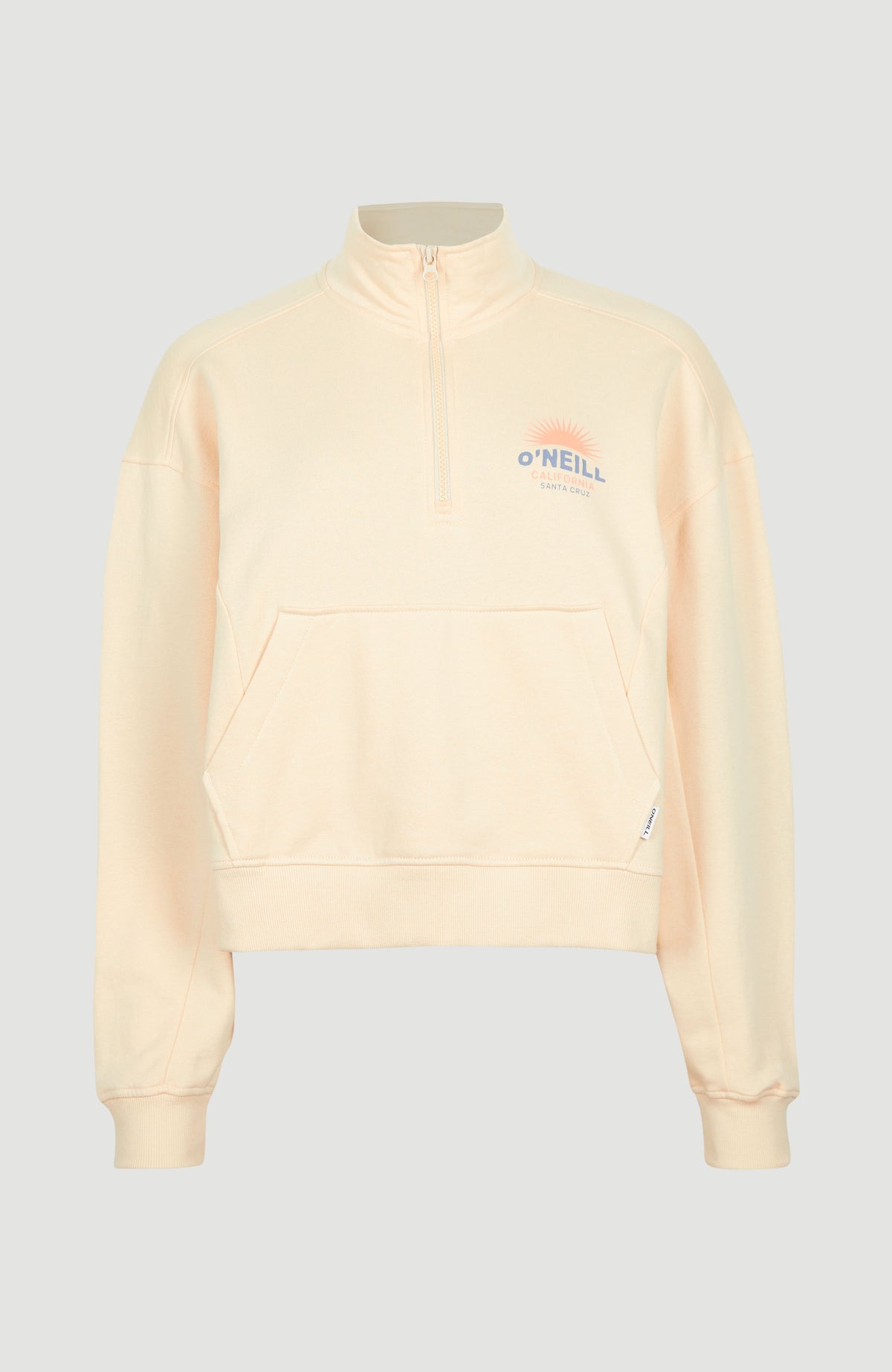 Bunji Half Zip Crew Sweatshirt | Bleached Sand
