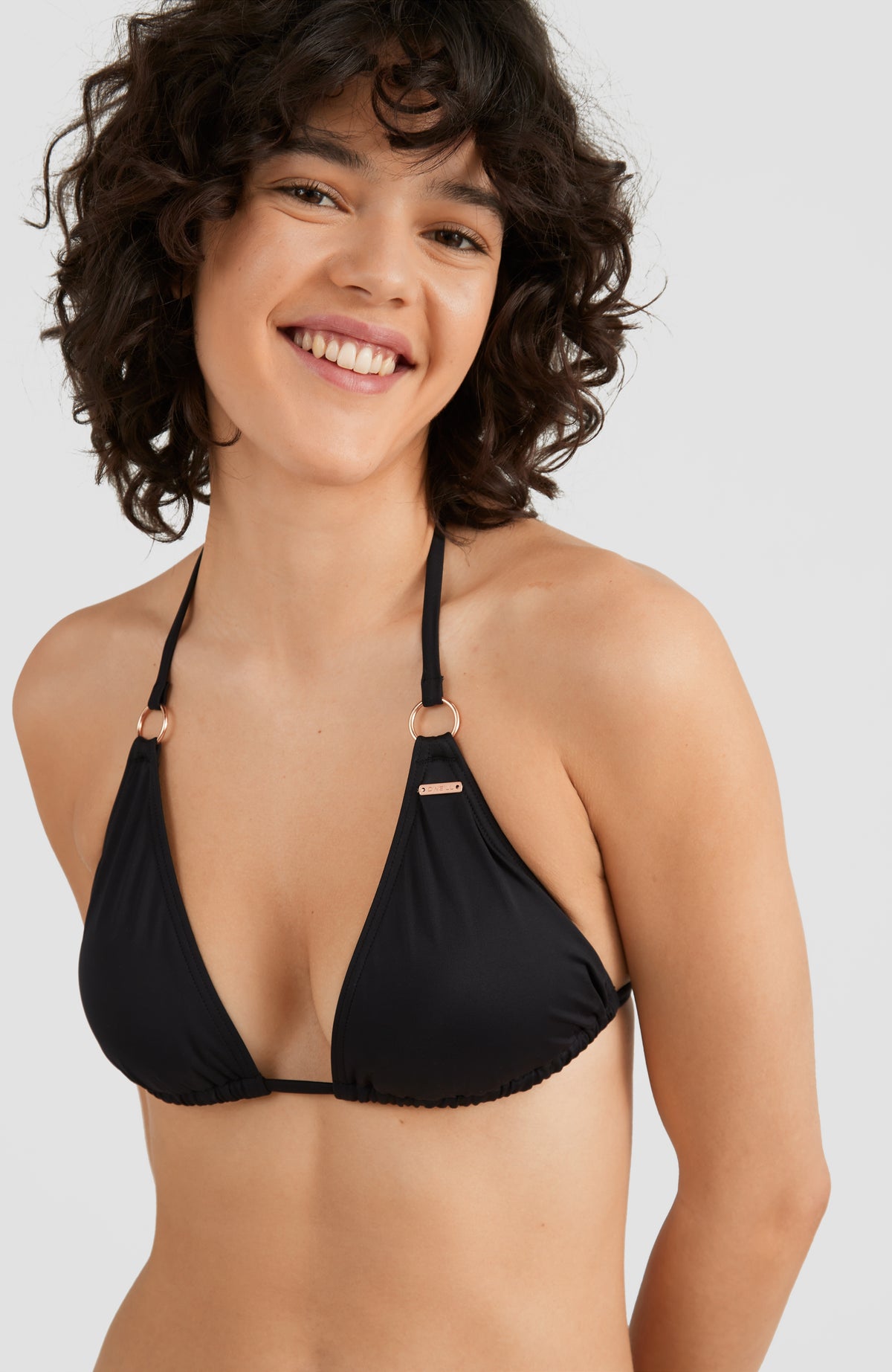 Capri Triangle Bikini Top | Black Out