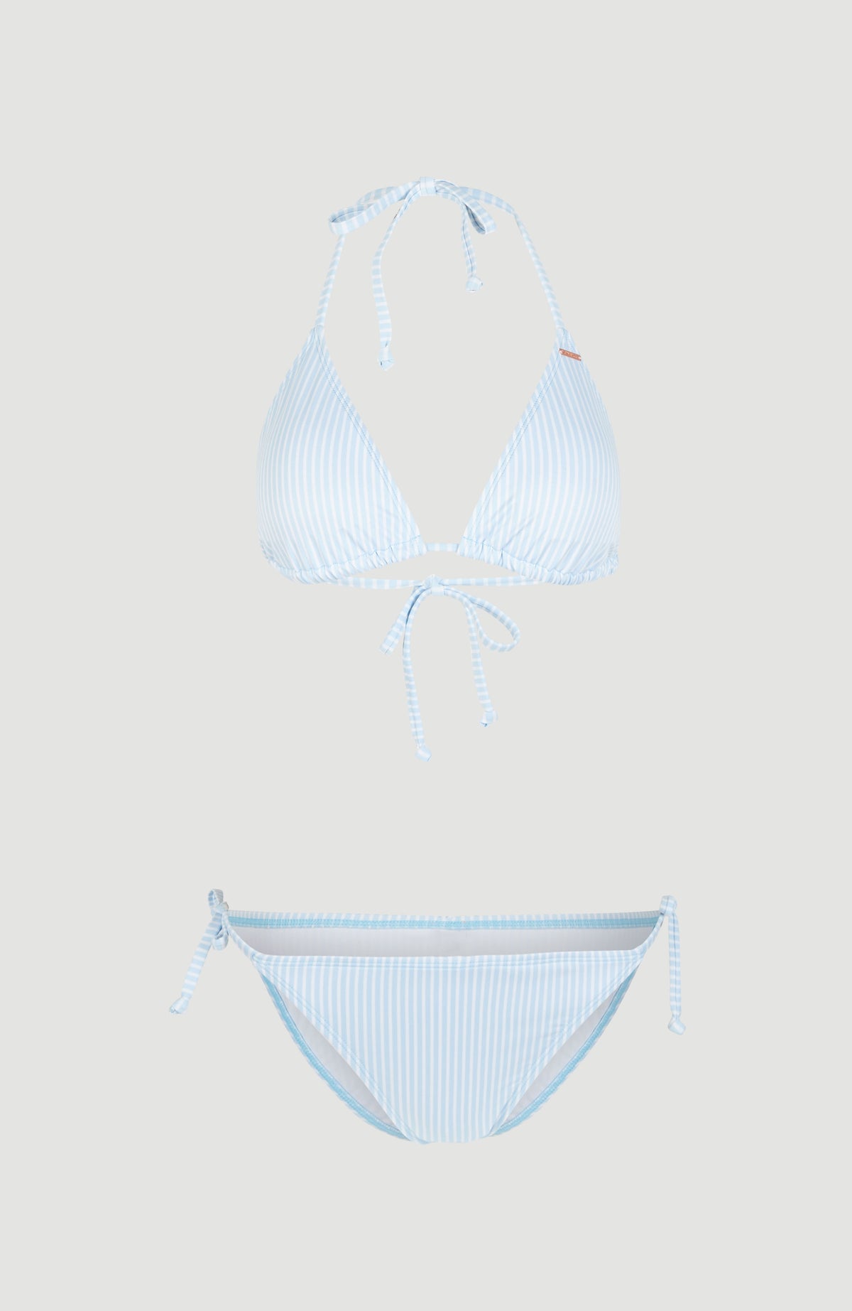 Capri - Bondey Triangle Bikini Set | Blue Simple Stripe