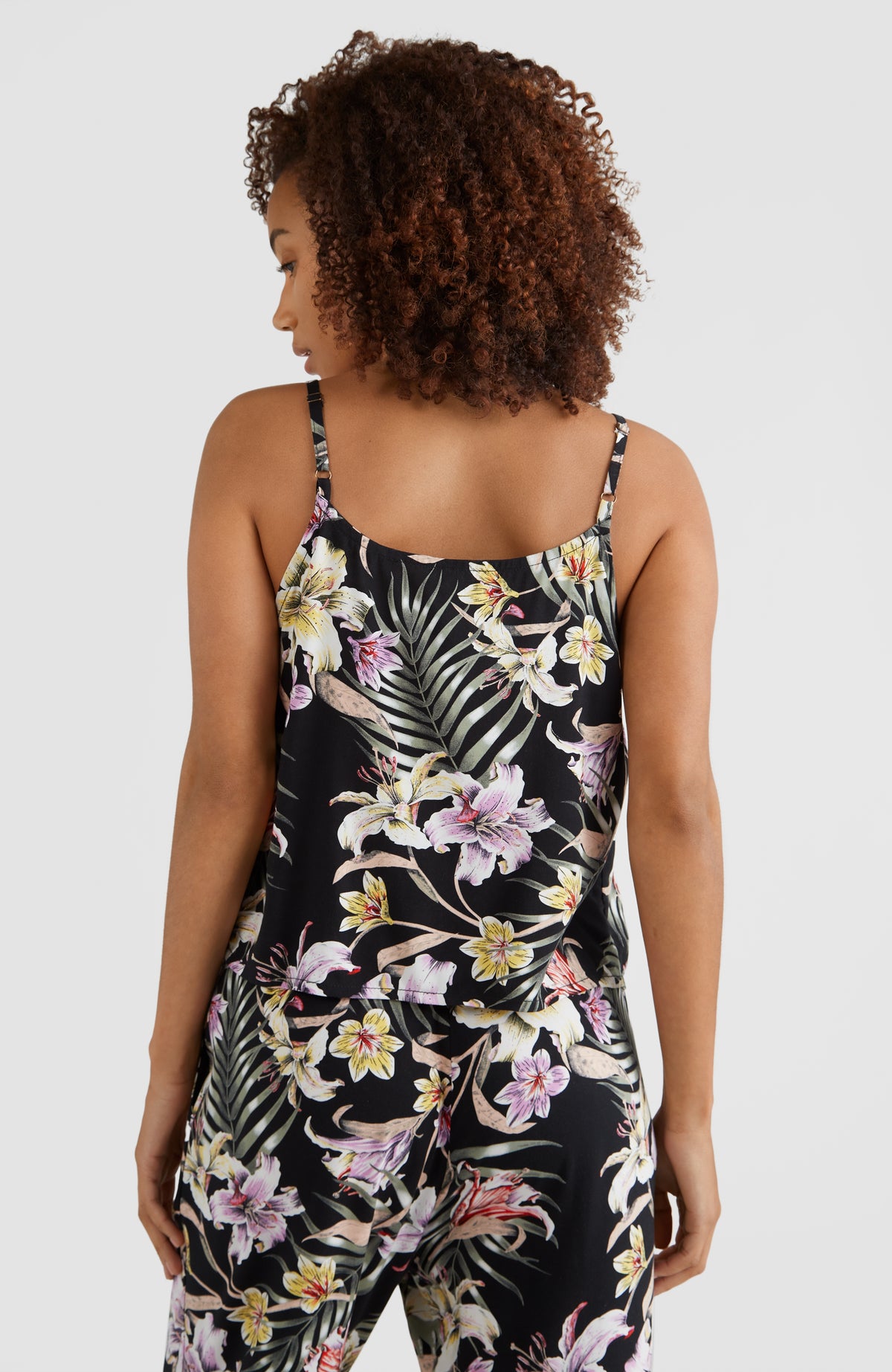 Woven Button Top | Black AO 1