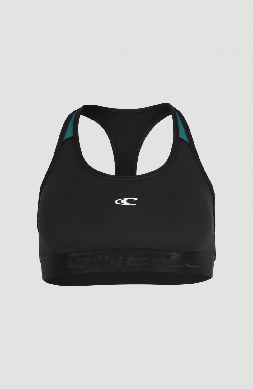 Active Sport Top | Black Out Colour Block