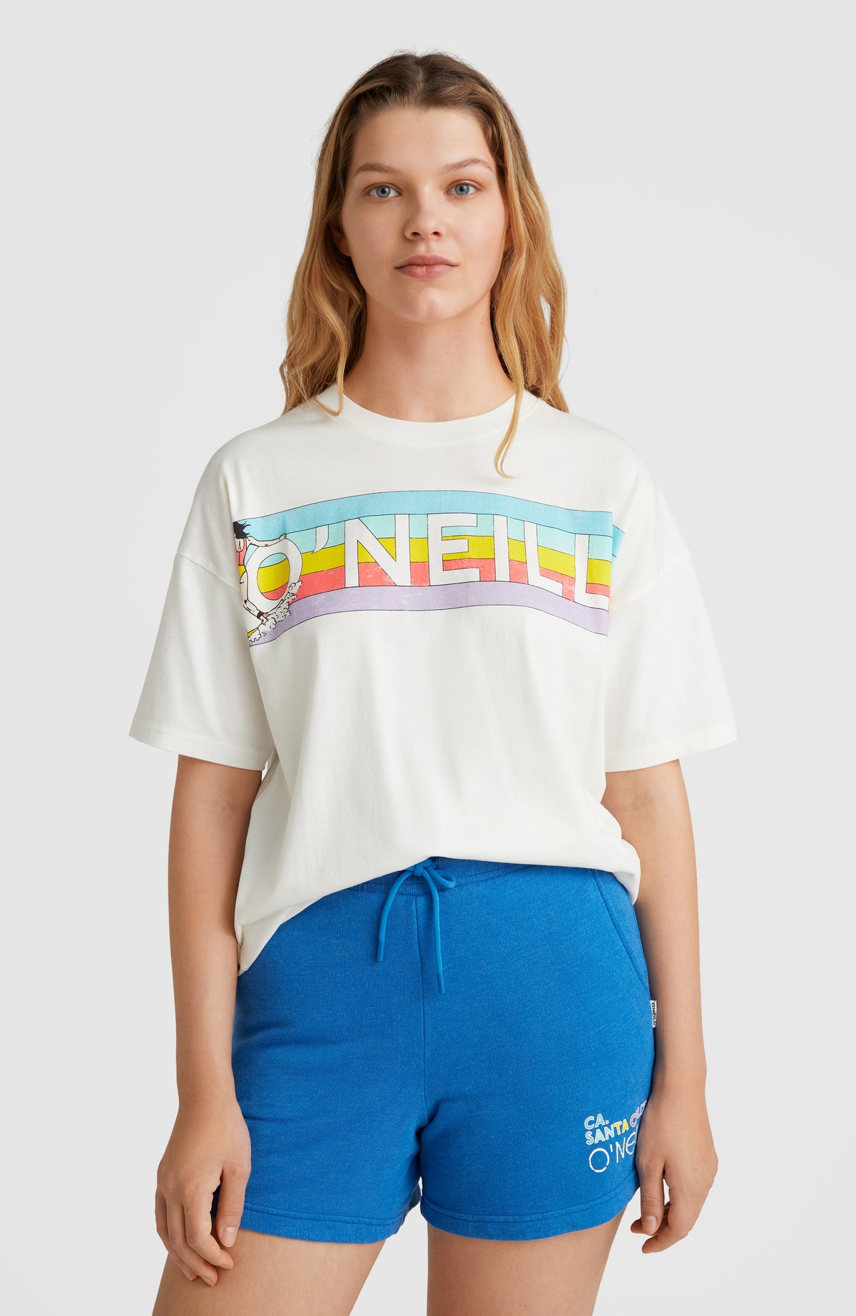 Connective Graphic Long T-Shirt | Snow White
