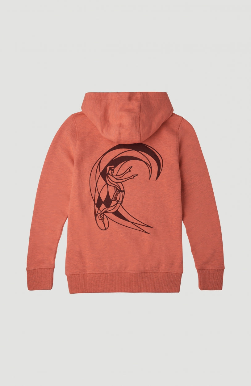 Circle Surfer Hoodie | Living Coral -A