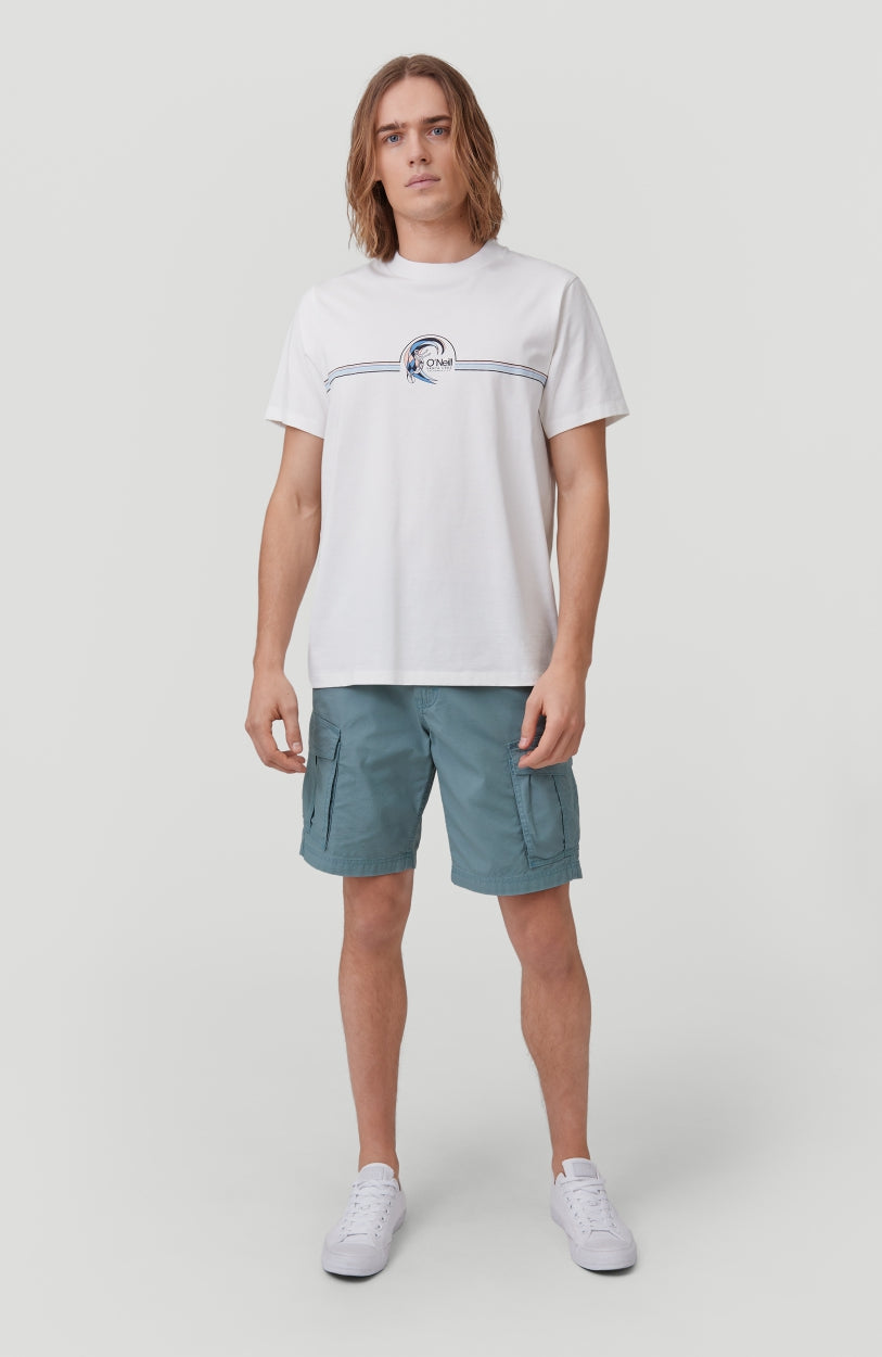 Center Surfer T-Shirt | Powder White