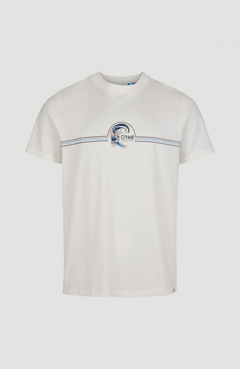 Center Surfer T-Shirt | Powder White