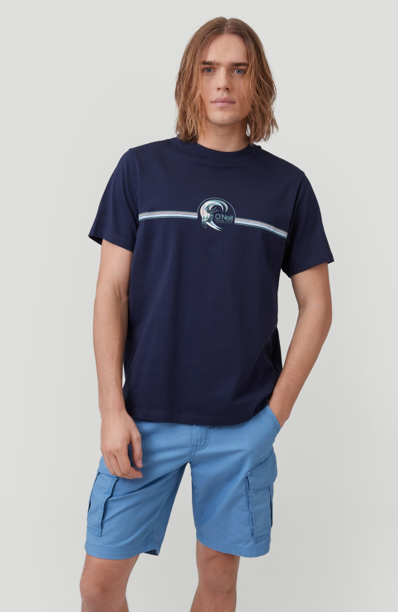 Center Surfer T-Shirt | Ink Blue -A