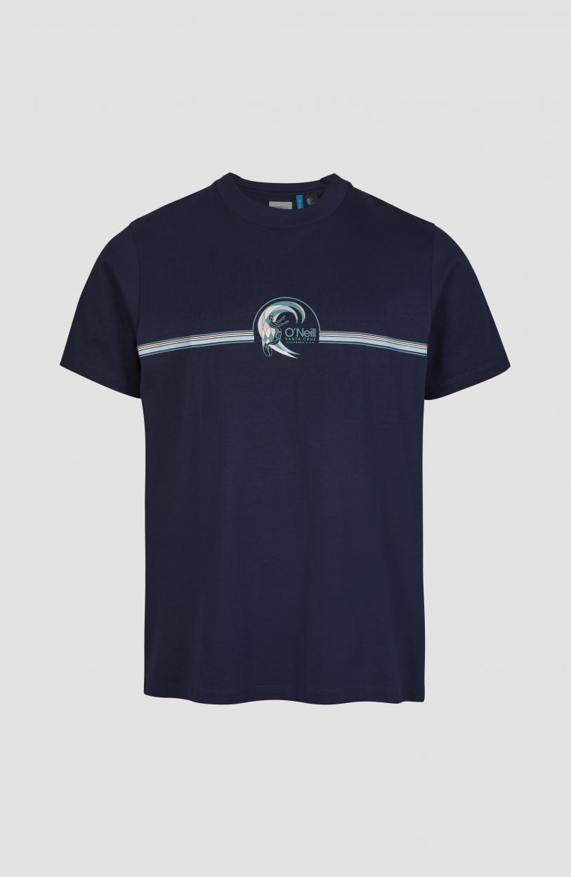 Center Surfer T-Shirt | Ink Blue -A