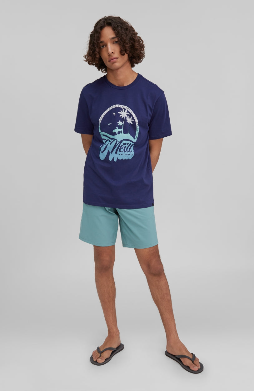 Gradient Vintage Surf T-Shirt | Midnight Blue