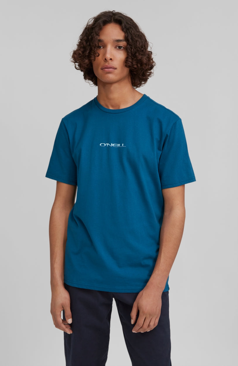 Retro Sunset T-Shirt | Moroccan Blue