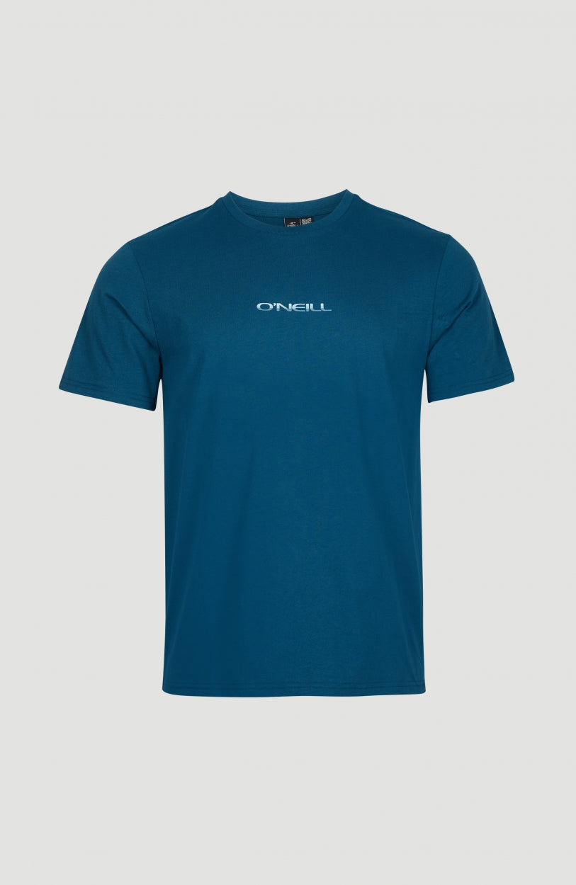 Retro Sunset T-Shirt | Moroccan Blue