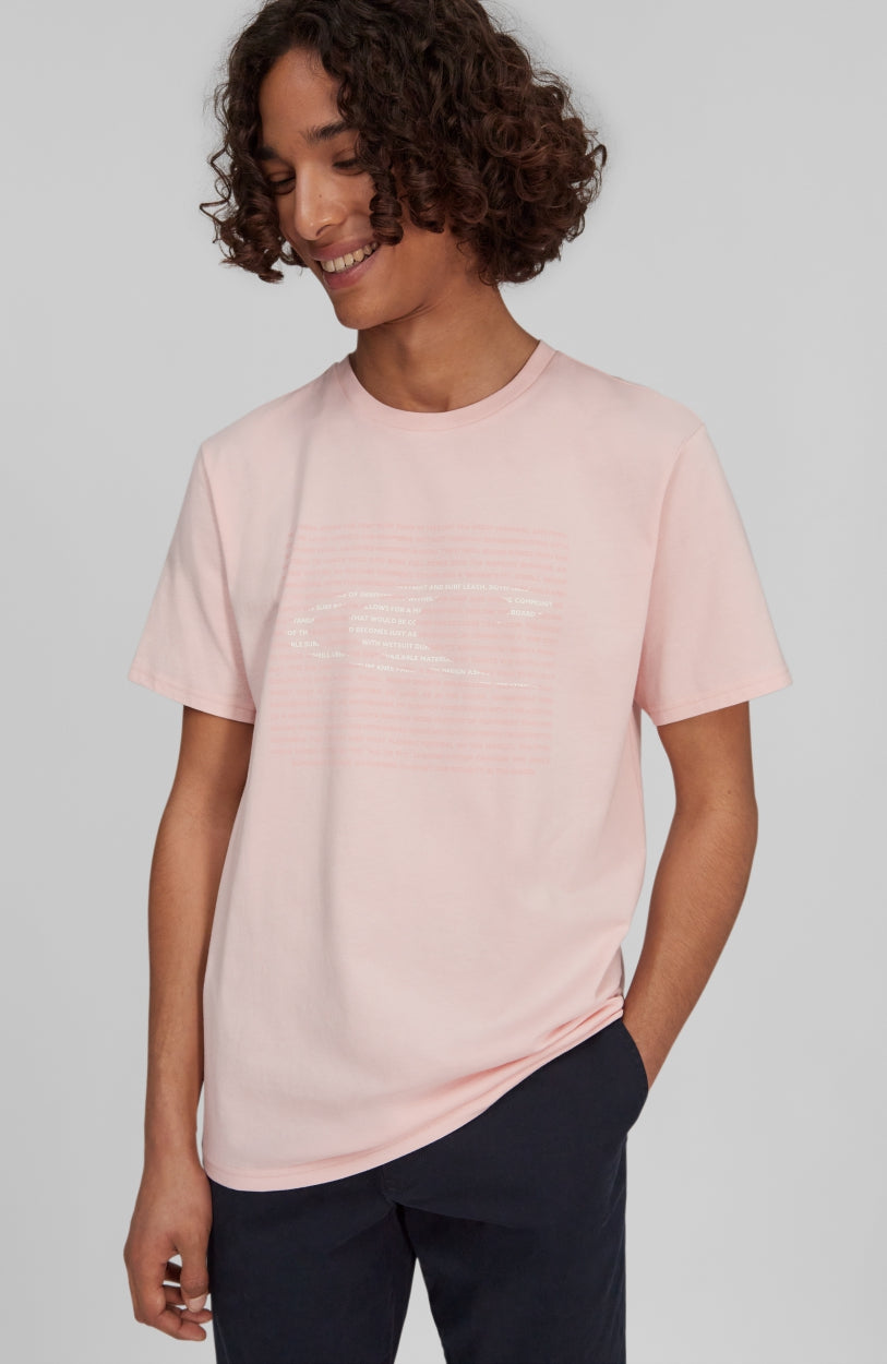 Abstract Wave T-Shirt | Crystal Rose