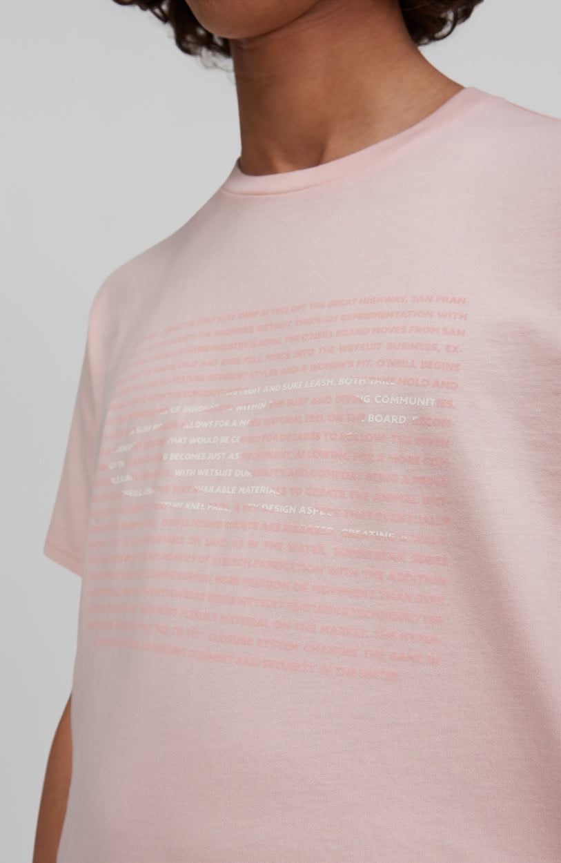 Abstract Wave T-Shirt | Crystal Rose