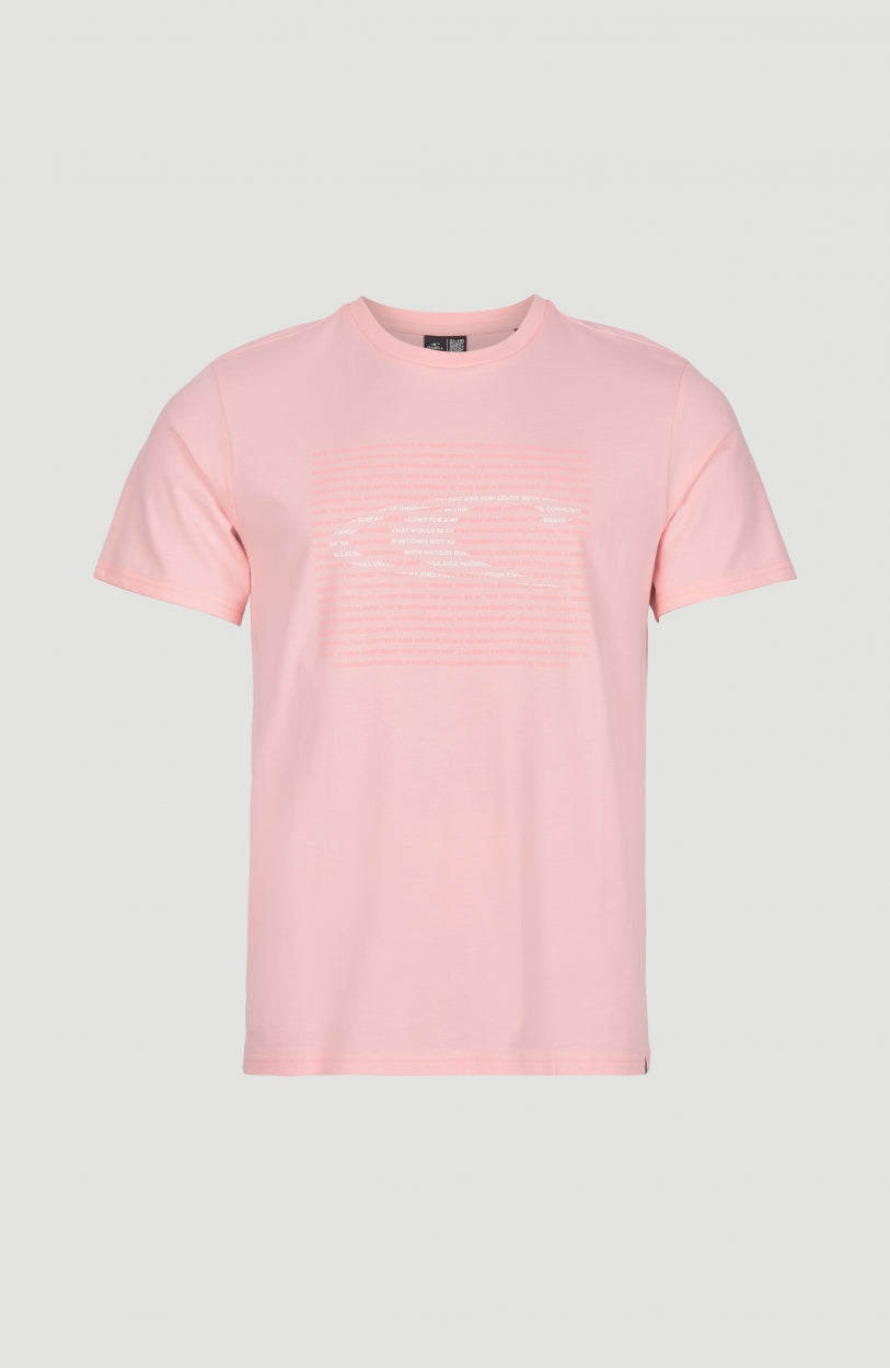 Abstract Wave T-Shirt | Crystal Rose