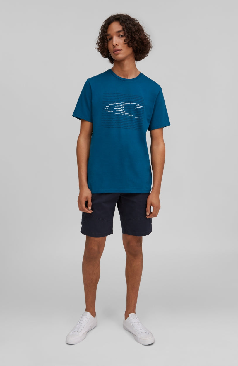 Abstract Wave T-Shirt | Moroccan Blue