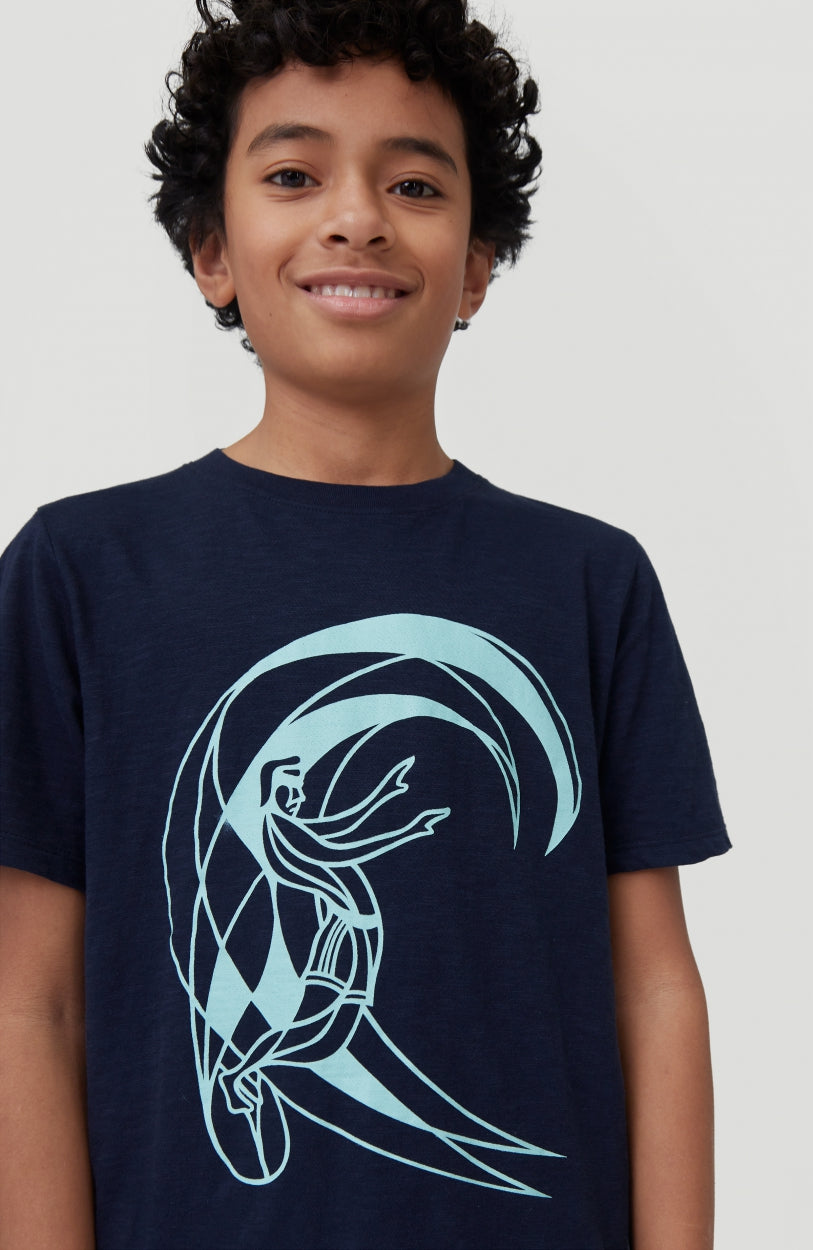 Circle Surfer Shortsleeve T-Shirt | Ink Blue -A