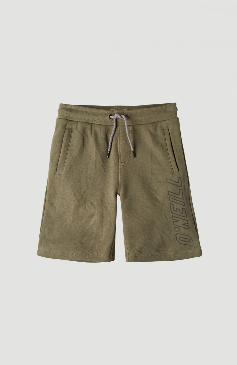 All Year Round Jog Shorts | Olive Leaves -A