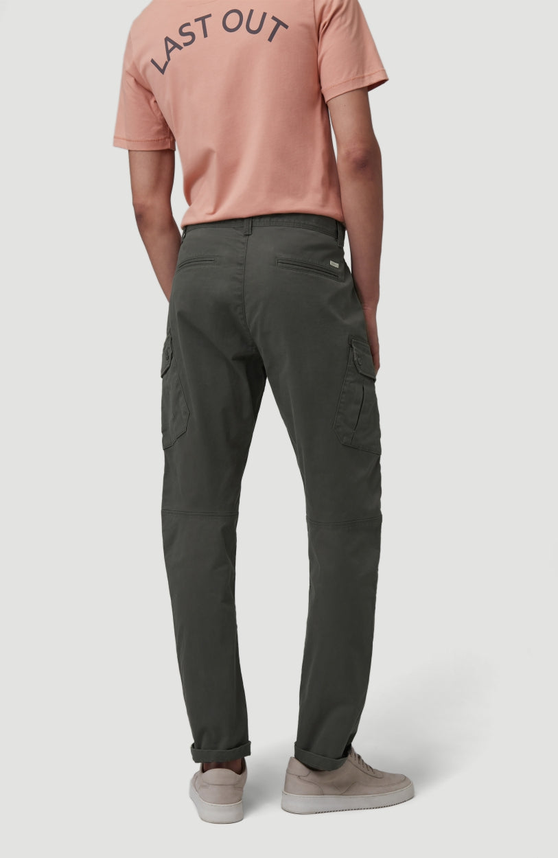 Tapered Cargo Pants | Military Green -A