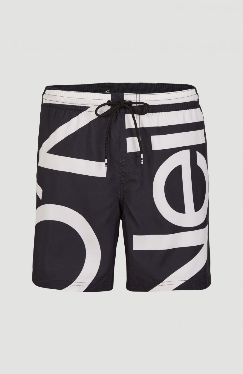 Cali Zoom Shorts | Black With White