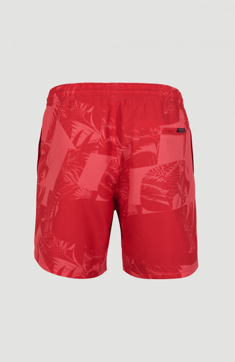 Cali Floral 2 Shorts | Red With