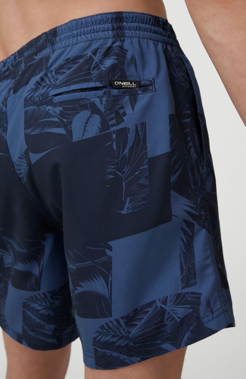 Cali Floral 2 Shorts | Blue With Blue