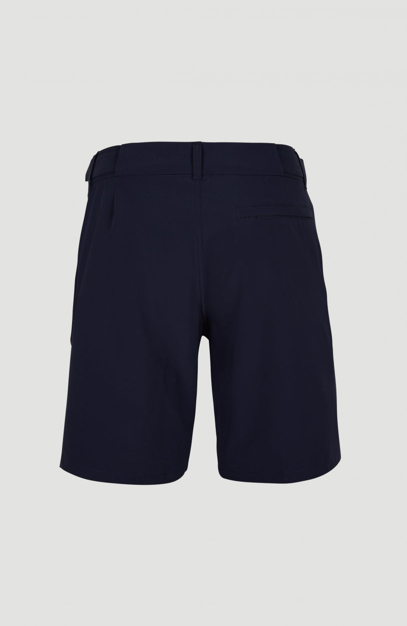 Waterproof-Pocket Hybrid Shorts | Ink Blue -A